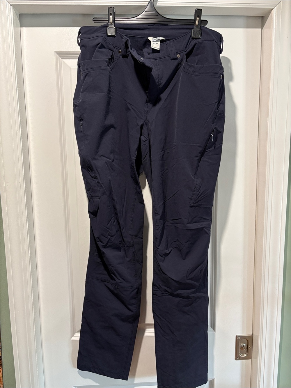 Duluth Trading Co Navy Women's Slim Leg Flexpedition Utility Pants